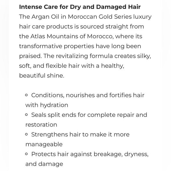 🍭 Mix & Match 2/$75 🍭 Moroccan Gold Series Hair Treatment Mask (8.45 fl oz) - Picture 5 of 6